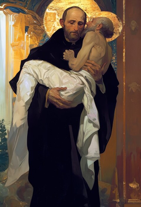 Saint John of God — a Sanctified Souls piece by Jessica von Braun, held in the Lambeth Palace collection